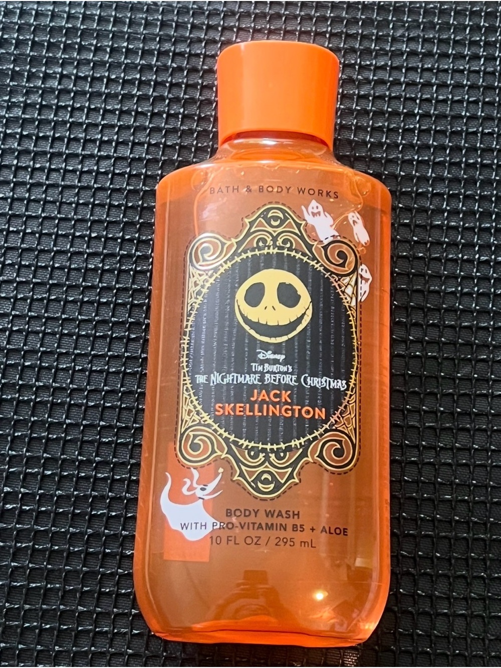 Bath & Body Works Jack Skellington Orange Body Wash Bottle